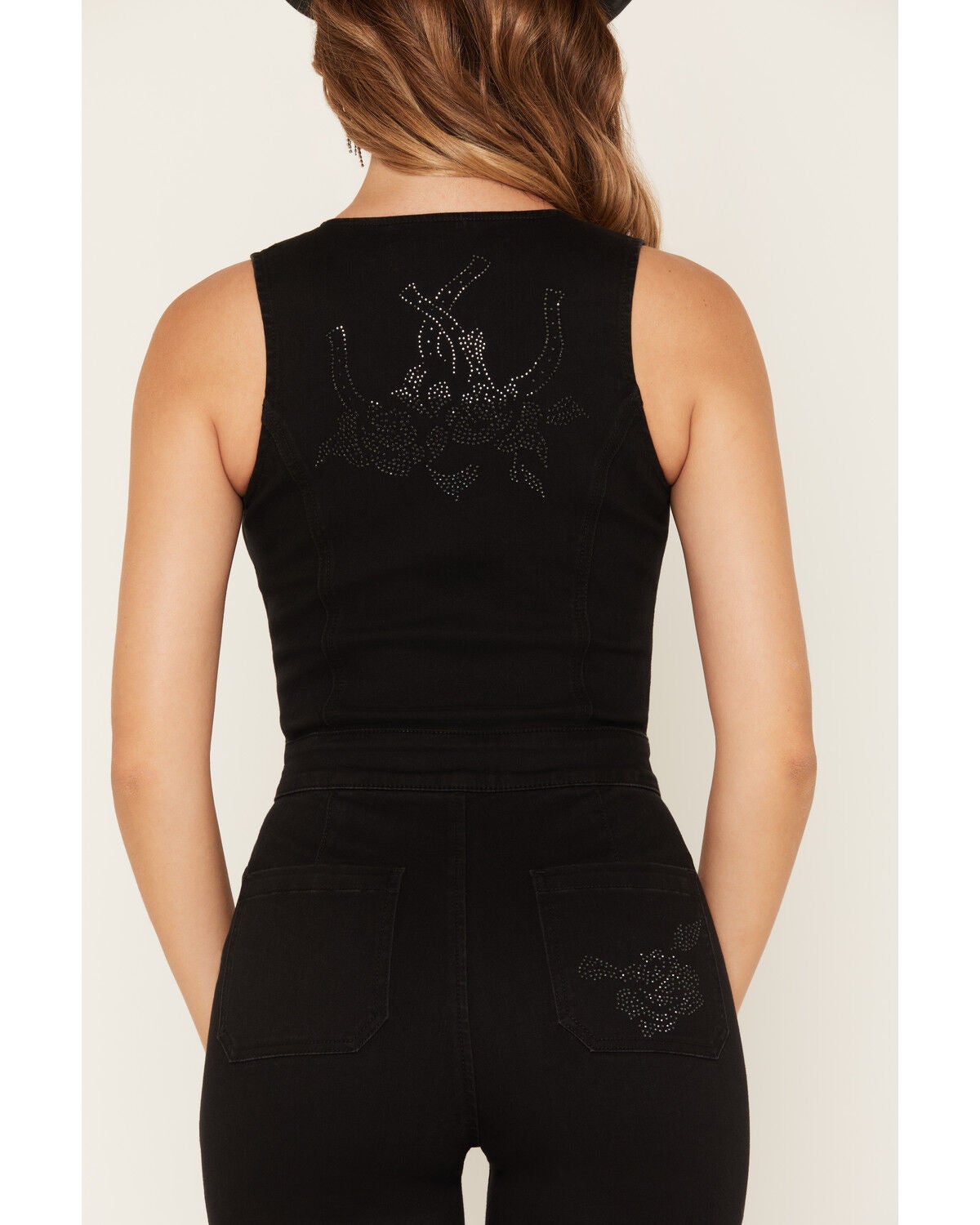 Image #2 - Idyllwind Women's Shiloh Embellished Jumpsuit, Black, hi-res
