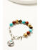 Image #1 - Shyanne Women's Americana Longhorn Medallion Bracelet, Silver, hi-res
