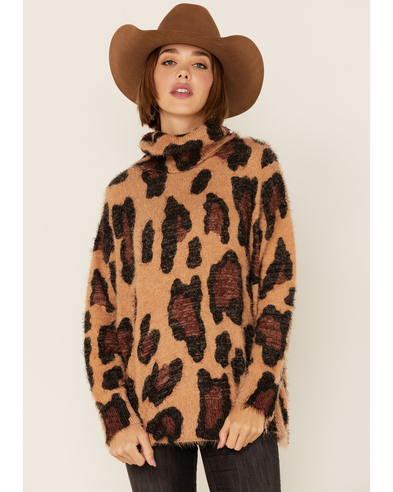Womens cheetah sweater sale