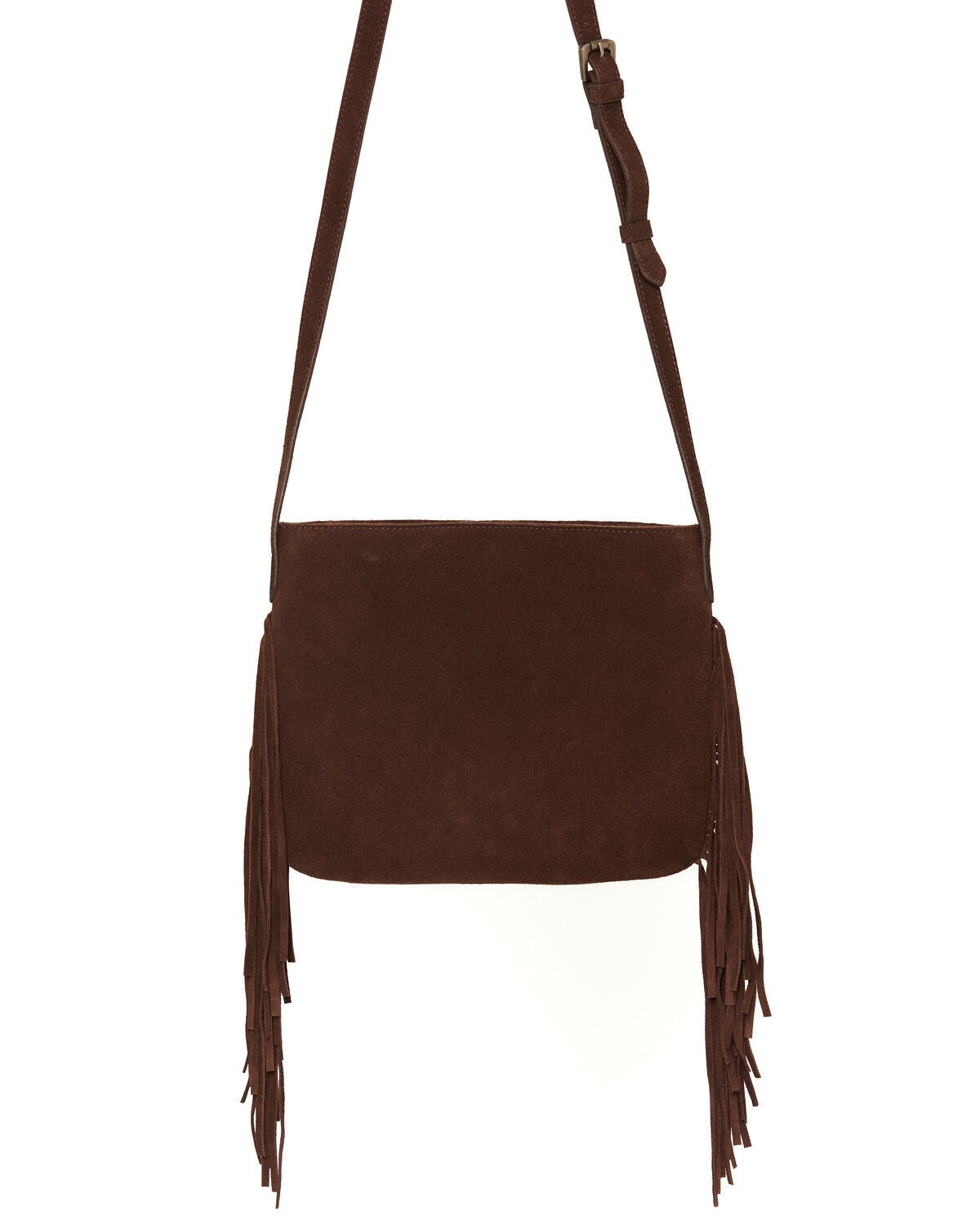 Image #4 - Shyanne Women's Briarwood Fringe Tooled Crossbody Bag, Brown, hi-res