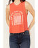 Image #3 - White Crow Women's Here For The Beer Graphic Tank, Red, hi-res