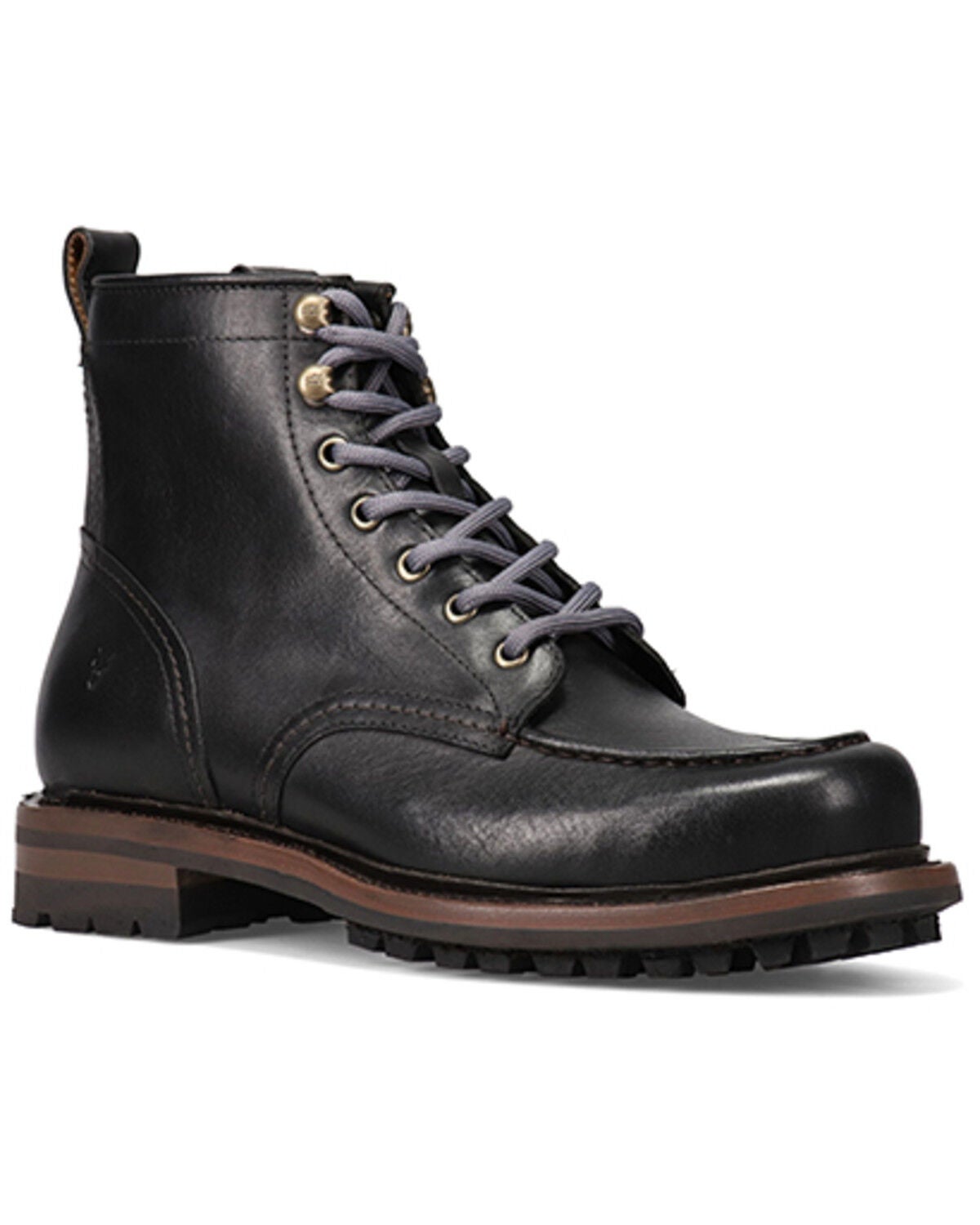 Frye Men's Hudson Lace-Up Work Boots - Round Toe, Black, hi-res