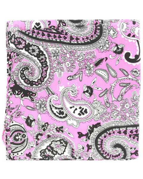 Image #1 - Paisley Silk Wild Rag, Pink, hi-res