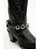 Image #1 - Shyanne Women's Leather and Concho Boot Bracelet, Black, hi-res