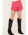 Image #2 - Idyllwind Women's Cherry High Rise Stretch Denim Shorts, Cherry, hi-res
