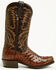 Image #2 - Dan Post Men's Marco Exotic Full Quill Ostrich Tall Western Boots - Square Toe, Brass, hi-res
