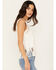 Image #2 - Idyllwind Women's Lillian Studded Fringe Tank Top, Ivory, hi-res