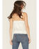 Image #4 - Shyanne Women's Lace Trim Satin Cami, Cream, hi-res