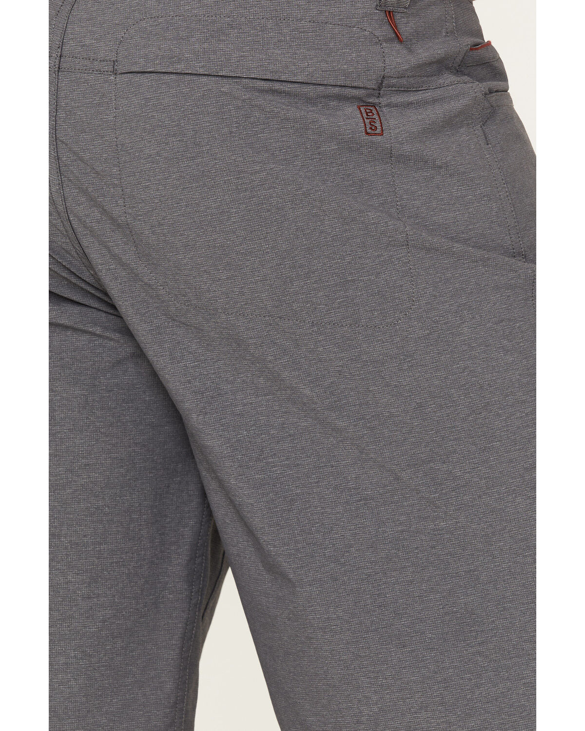 Image #3 - Brothers and Sons Men's Stretch Ripstop Charcoal Slim Straight Cargo Shorts, Charcoal, hi-res