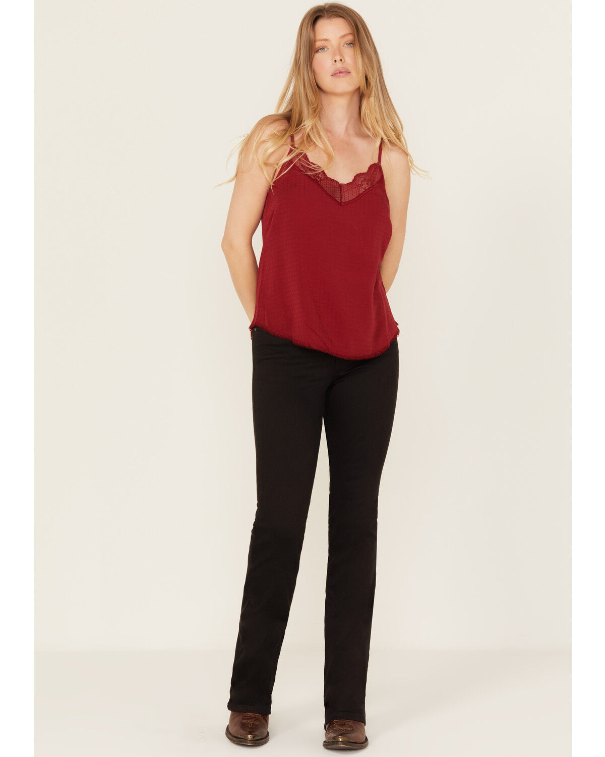 Image #1 - Idyllwind Women's Knight Legend High Rise Bootcut Super Stretch Denim Jeans, Black, hi-res