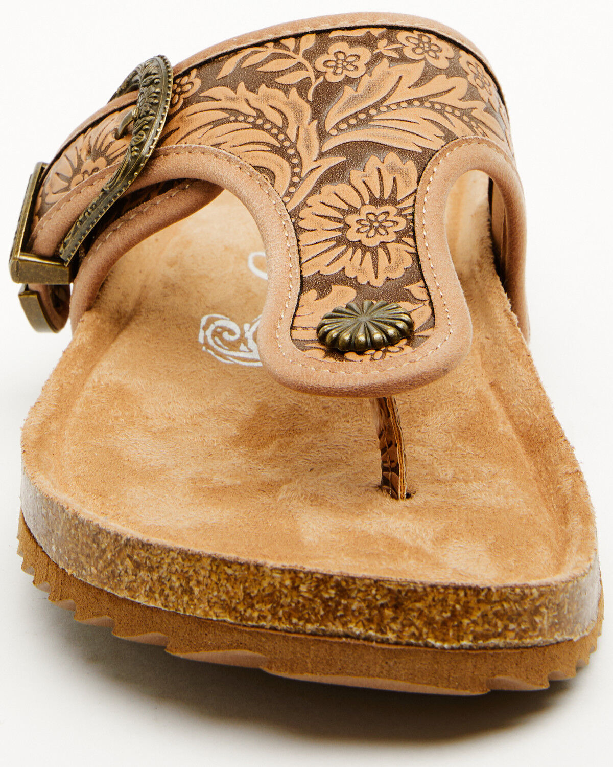 Image #4 - Very G Women's Texas Embossed Sandals, Tan, hi-res