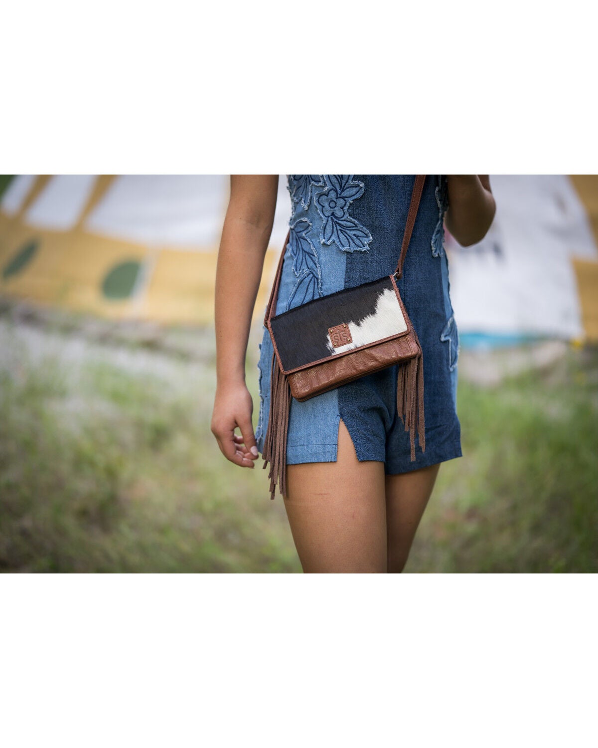 Image #4 - STS Ranchwear By Carroll Women's Indie Harper Crossbody Bag, Brown, hi-res