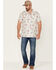 Image #2 - Pendleton Men's Hula Girl Tropical Print Short Sleeve Button-Down Western Shirt , White, hi-res