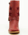 Image #4 - Dingo Little Girls' Blacklist Star Inlay Harness Boots - Square Toe, Wine, hi-res