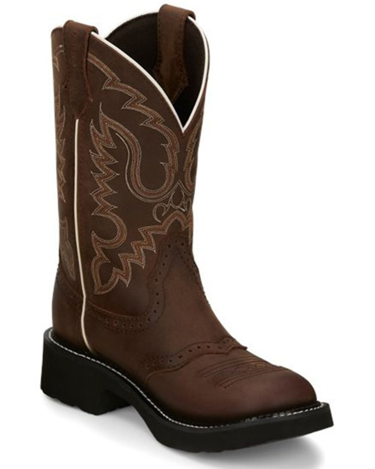 Justin ladies steel deals toe boots
