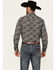 Image #4 - Cinch Men's Paisley Print Long Sleeve Button-Down Western Shirt, Black, hi-res