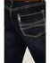 Image #4 - Hooey by Rock & Roll Denim Men's Double Barrel Dark Wash Relaxed Stack Bootcut Reflex Stretch Denim Jeans, Dark Wash, hi-res