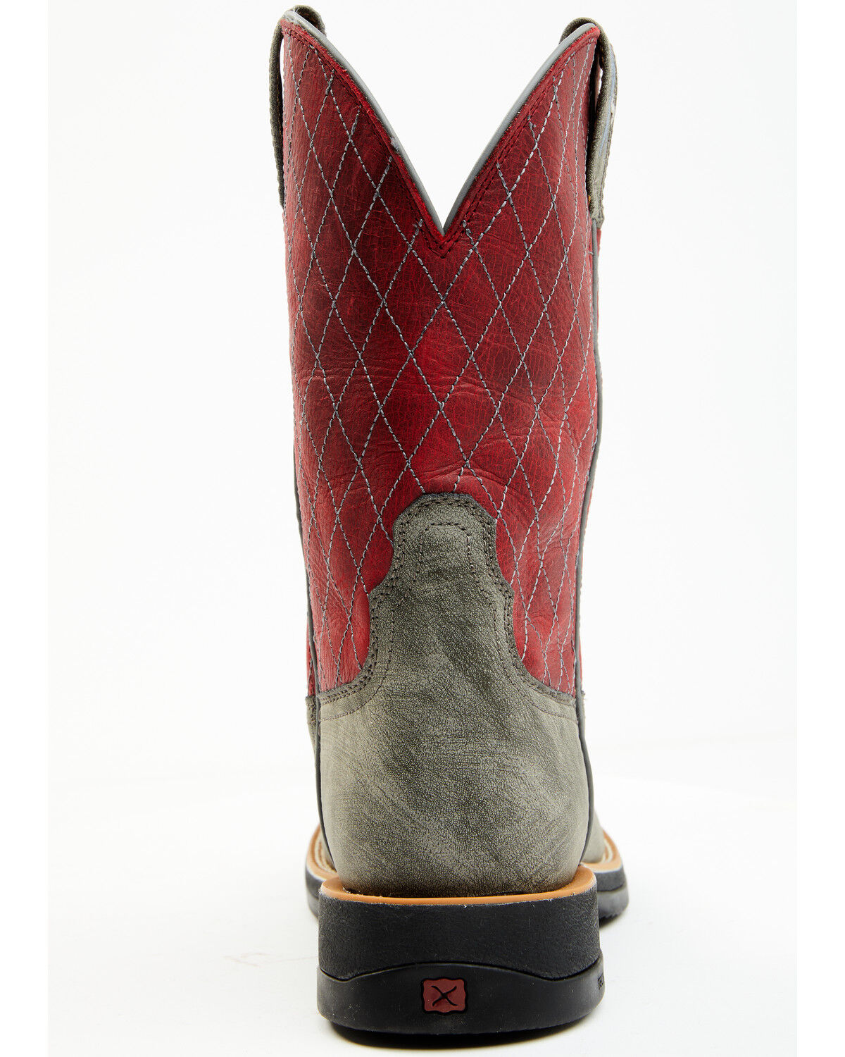 Image #5 - Twisted X Men's Tech X Performance Western Boot - Broad Square Toe, Red, hi-res