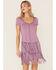 Image #1 - Idyllwind Women's Honky Tonk Studded Tee, Lavender, hi-res