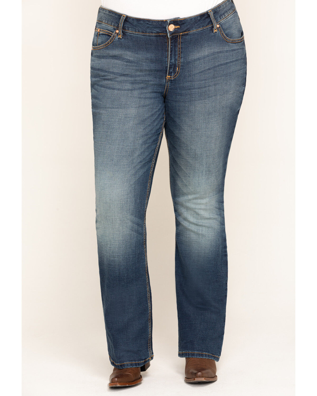 Wrangler Retro Women's Dark Mae Bootcut Jeans - Plus