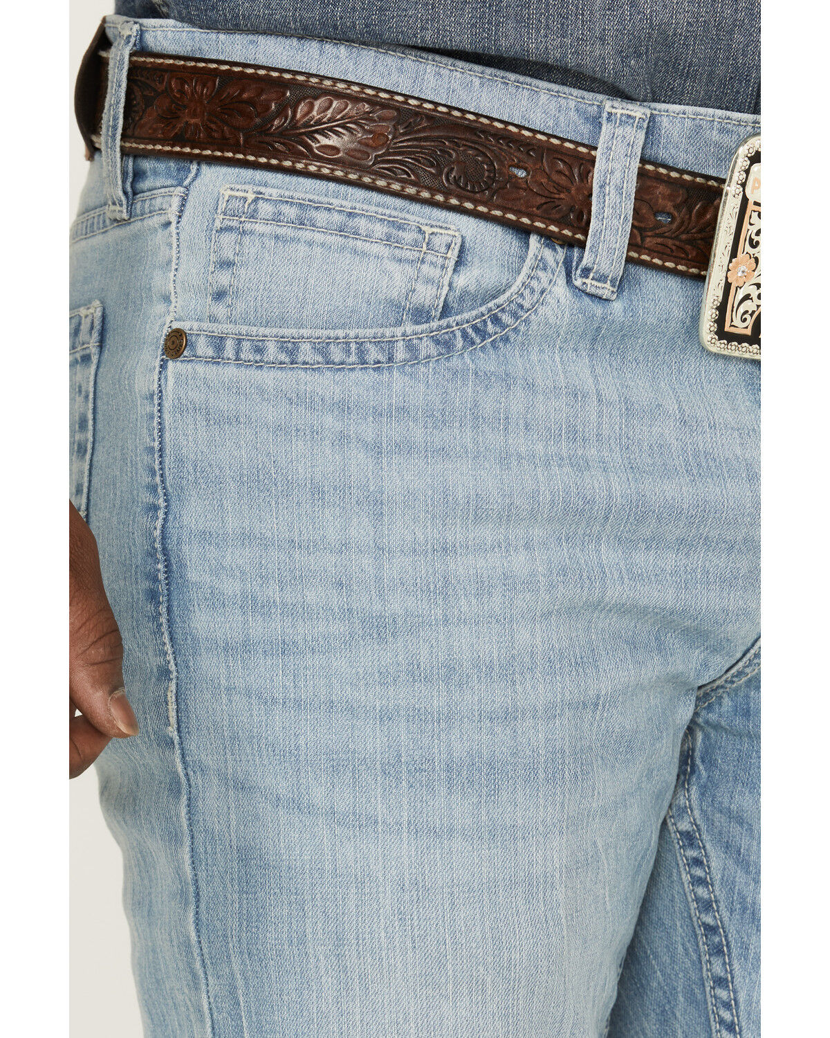 Image #2 - Cody James Men's Omaha Slim Bootcut Jeans, Light Wash, hi-res