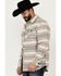 Image #2 - Cinch Men's Southwestern Jacquard Print Shirt Jacket, Grey, hi-res