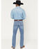 Image #3 - Cinch Men's Light Wash Ian Slim Bootcut Performance Stretch Denim Jeans, Indigo, hi-res