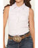 Image #3 - Wrangler Girls' Striped Sleeveless Pearl Snap Western Shirt, Pink, hi-res
