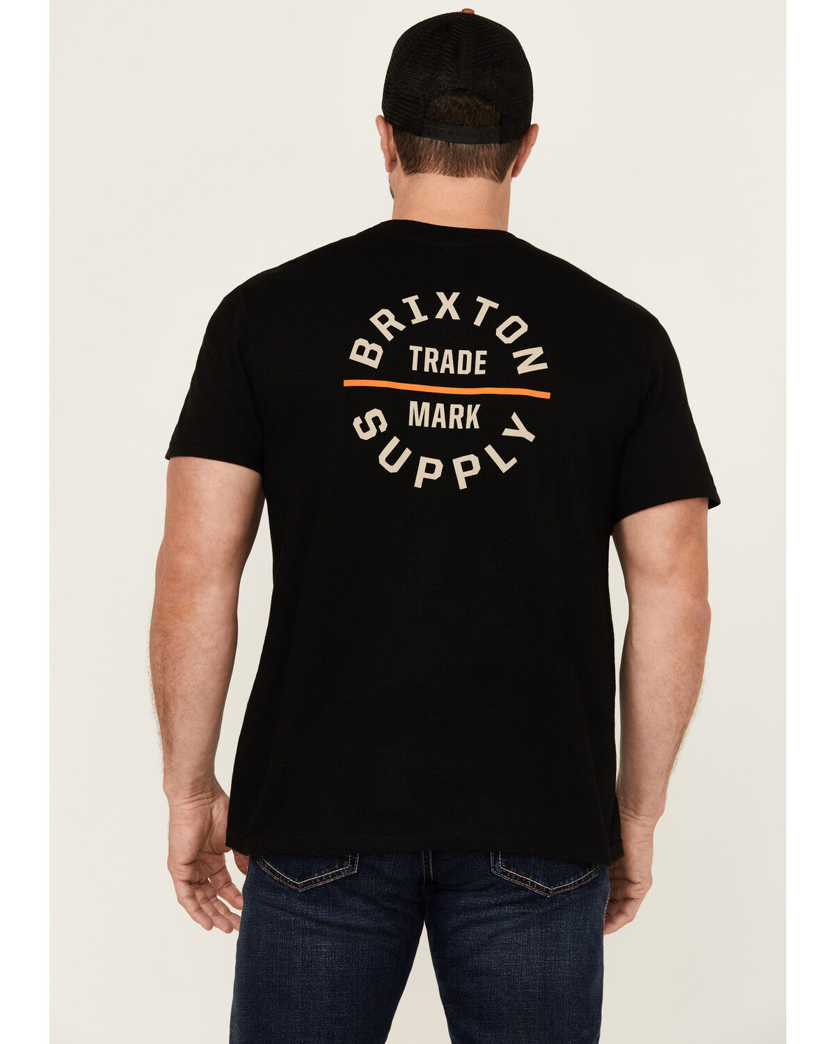 Image #4 - Brixton Men's Oath Logo Short Sleeve Graphic T-Shirt, Black, hi-res