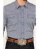 Image #3 - Cody James Men's Trainer Plaid Print Long Sleeve Western Snap Shirt, Navy, hi-res