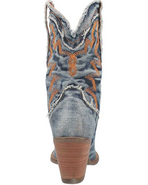 Image #5 - Dingo Women's Y'all Need Dolly Western Boots - Snip Toe , Blue, hi-res