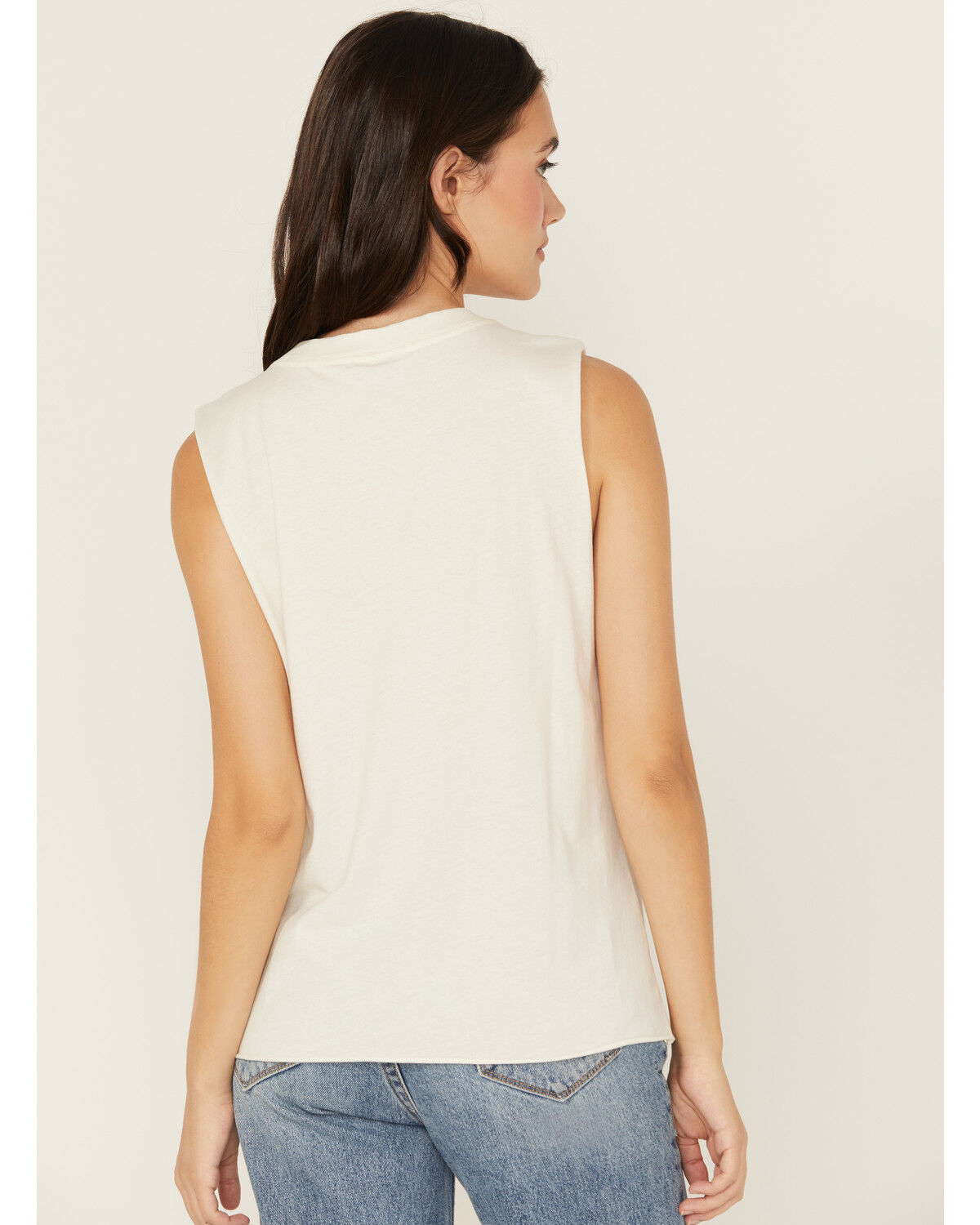Image #4 - Shyanne Women's Western Beauty Graphic Tank, Ivory, hi-res