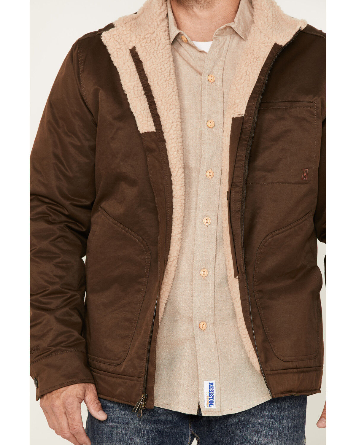 Image #3 - Brothers and Sons Men's Concealed Carry Sherpa Lined Jacket, , hi-res