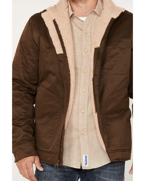 Image #3 - Brothers and Sons Men's Concealed Carry Sherpa Lined Jacket, Brown, hi-res