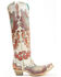 Image #2 - Corral Women's Fire Phoenix Hand Tooled And Painted Tall Western Boots - Snip Toe, White, hi-res
