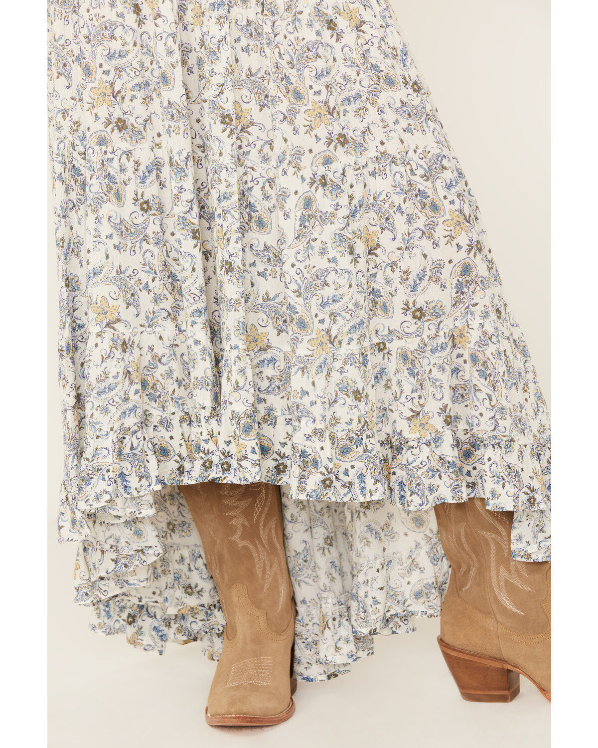 Image #3 - Wild Moss Women's Paisley Print High-Low Midi Skirt, Multi, hi-res