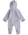 Image #2 - Carhartt Infant Girls' Solid Long Sleeve Hooded Onesie, Purple, hi-res