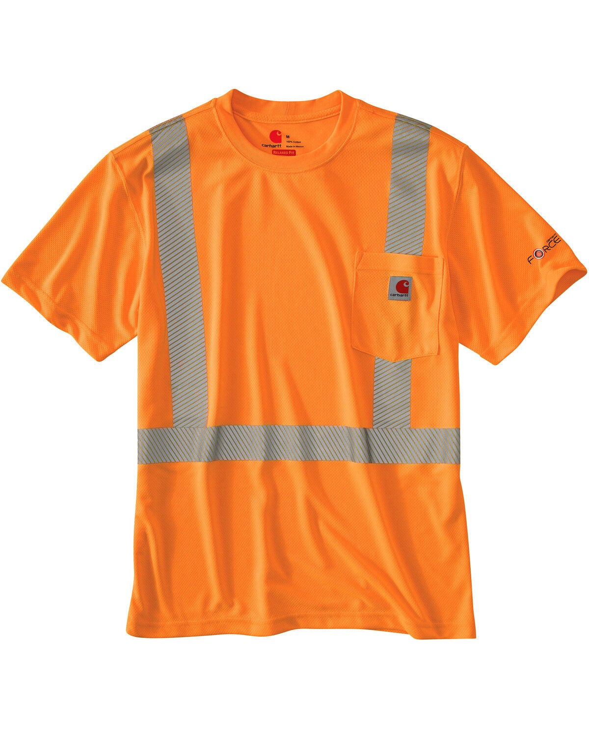 Image #2 - Carhartt Force High-Vis Short Sleeve Class 2 T-Shirt, Orange, hi-res