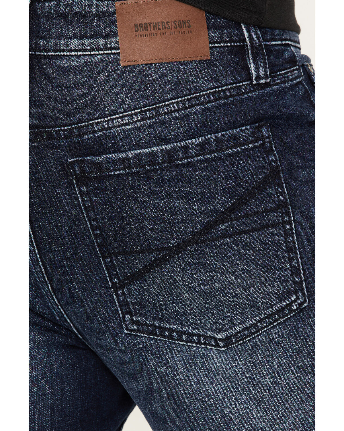 Image #3 - Brothers and Sons Men's Highline Trail Medium Dark Wash Stretch Slim Straight Jeans, Dark Medium Wash, hi-res