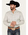 Image #1 - Cody James Men's Stirling Geo Print Long Sleeve Button-Down Stretch Western Shirt - Tall, White, hi-res