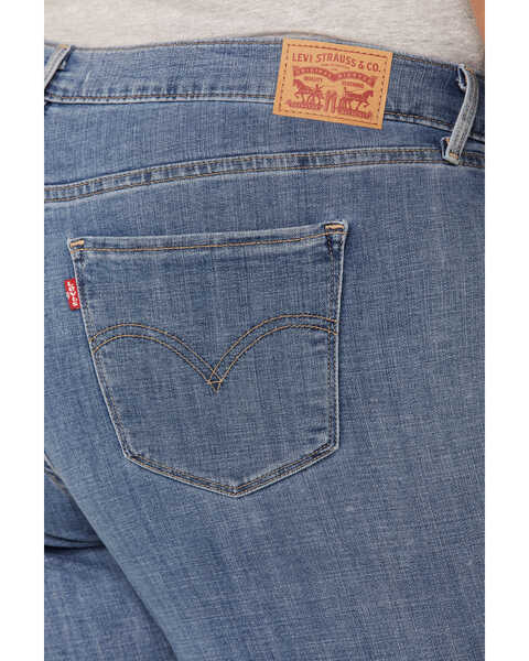Image #4 - Levi's Women's Late Afternoon Medium Wash Classic Straight Jeans-  Plus , Blue, hi-res
