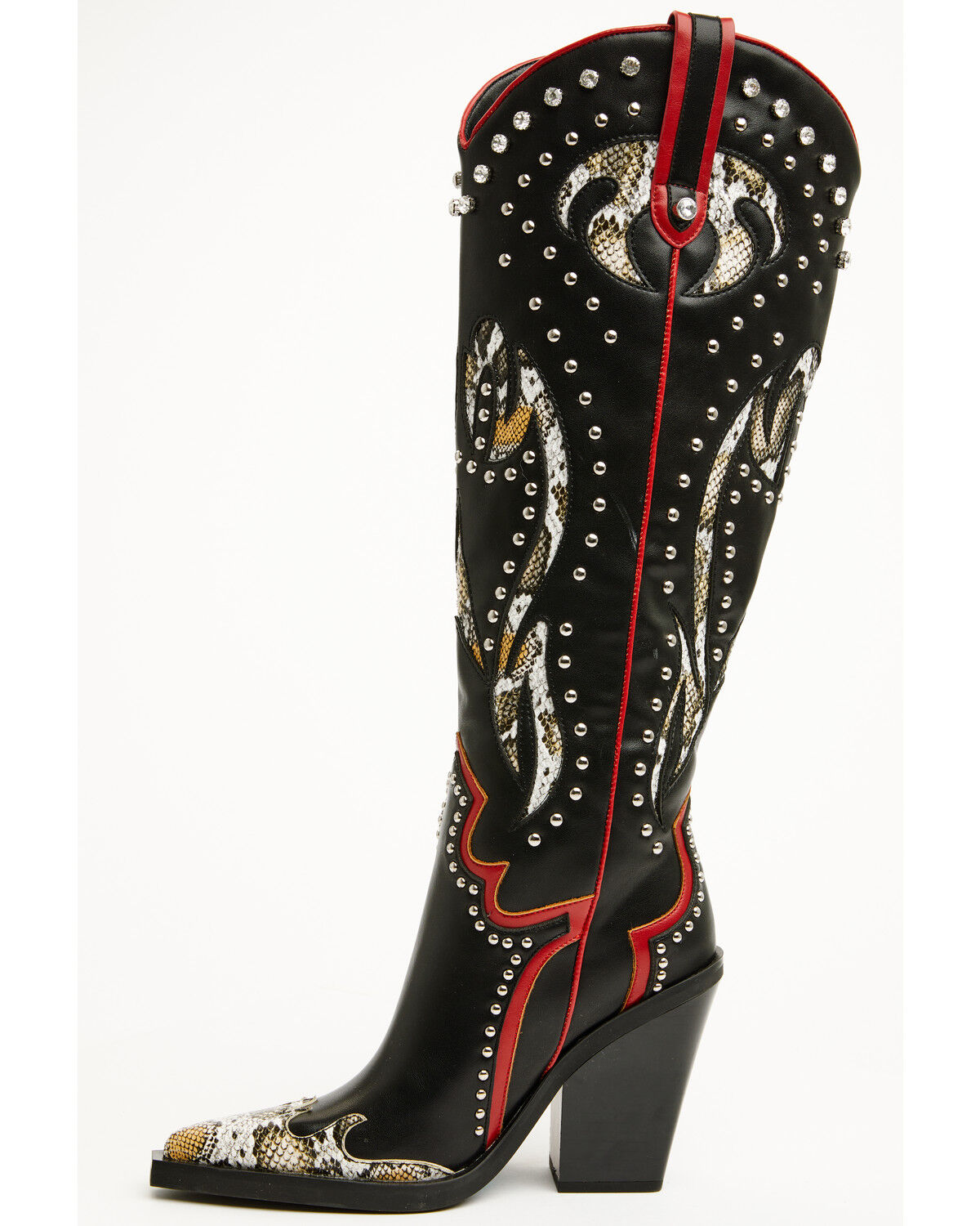 Image #3 - Azalea Wang Women's Hyperion Tall Western Boots - Snip Toe, Black, hi-res