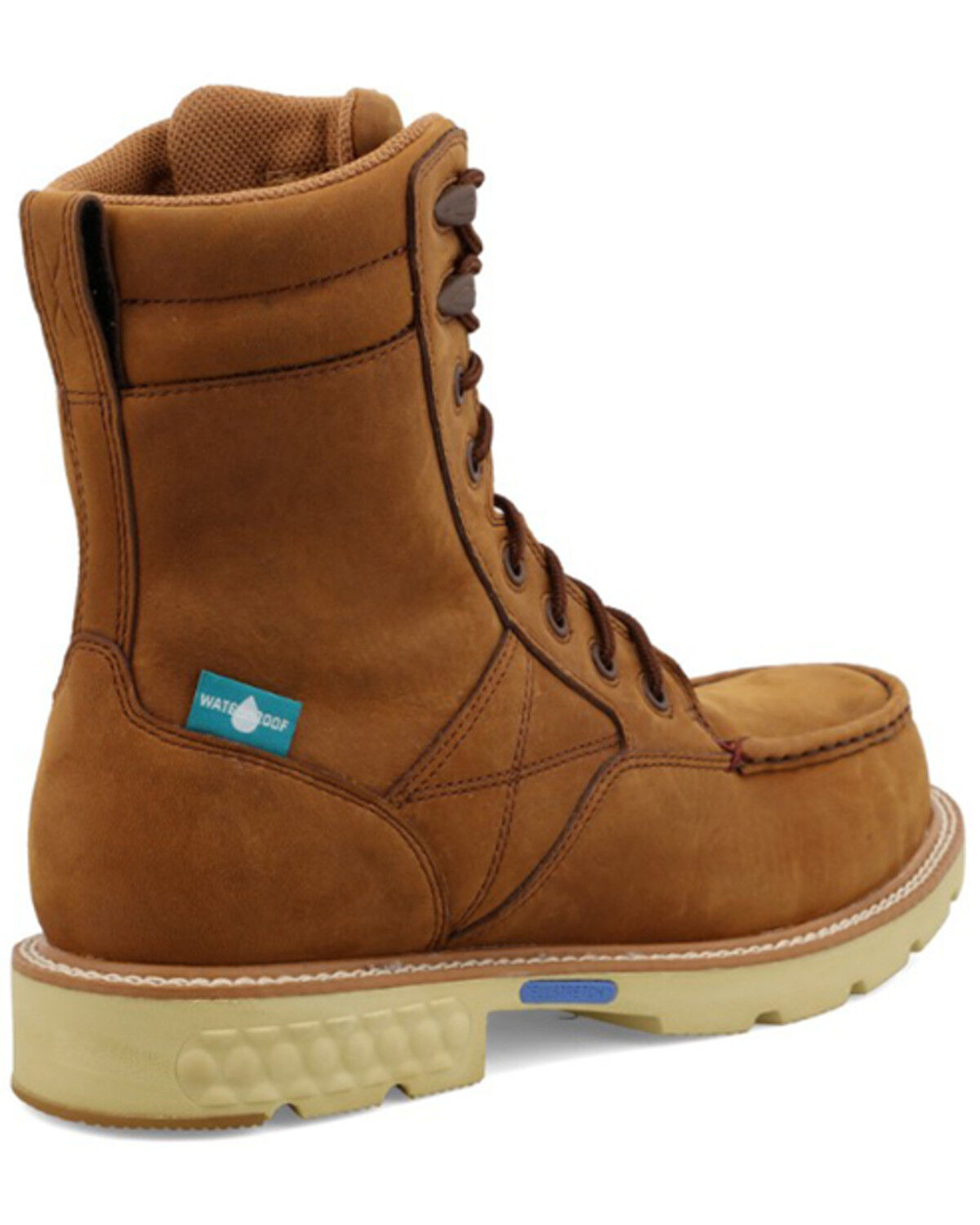 Image #4 - Twisted X Men's 8" Lace-Up Wedge Work Boots - Composite Toe, Brown, hi-res