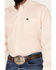 Image #3 - Cinch Men's Striped Long Sleeve Button-Down Western Shirt, Peach, hi-res