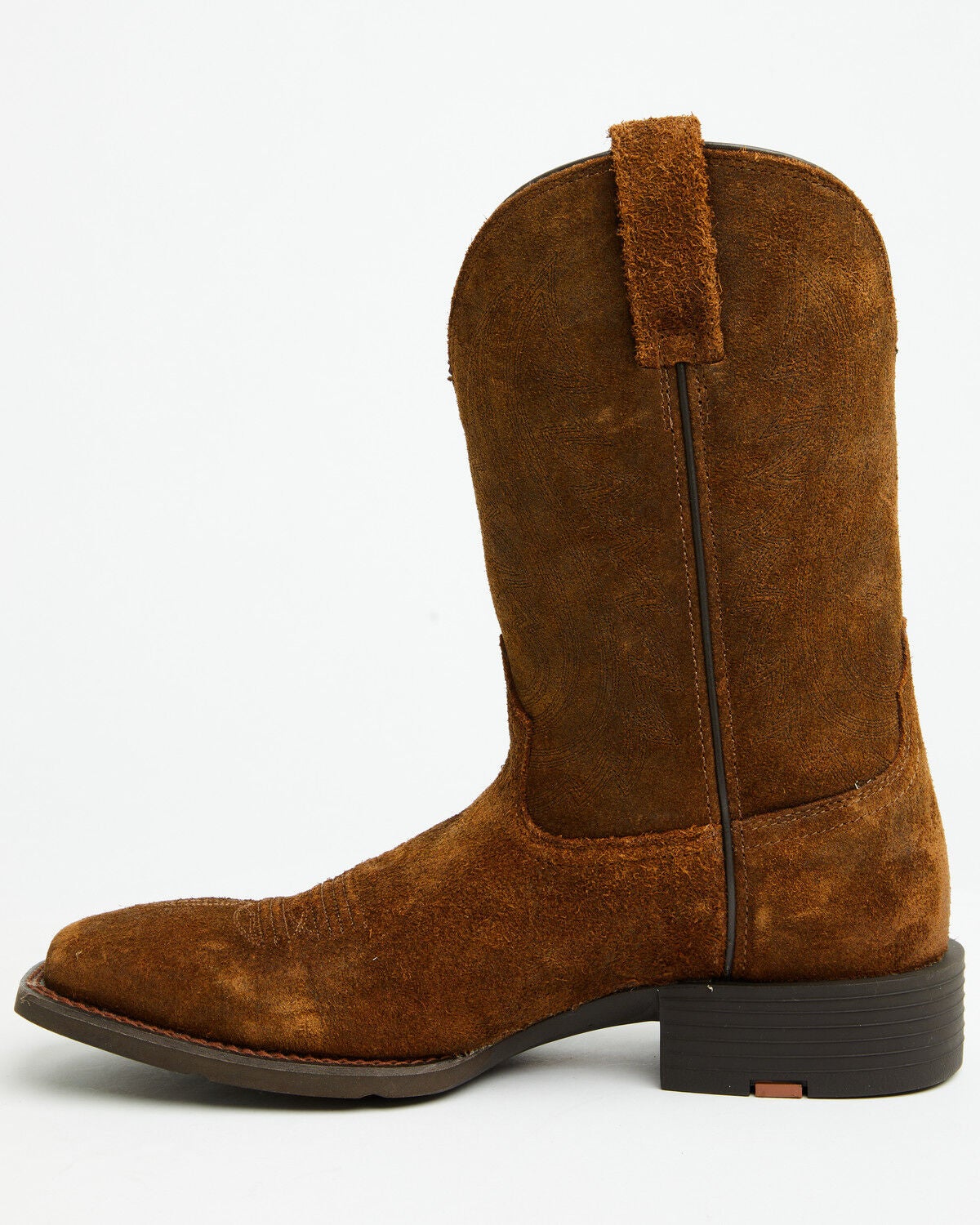 Image #3 - Ariat Men's Sport Big Country Roughout Performance Western Boots - Broad Square Toe, Brown, hi-res