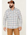 Image #1 - Flag & Anthem Men's Lewisburg Vintage Large Plaid Print Long Sleeve Snap Western Shirt, , hi-res