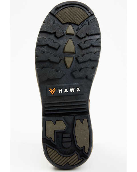Image #7 - Hawx Men's 6" Internal Met Guard Work Boots - Composite Toe, Brown, hi-res