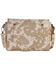 Image #2 - Wrangler Women's Cow Print Fringe Crossbody Bag, Tan, hi-res