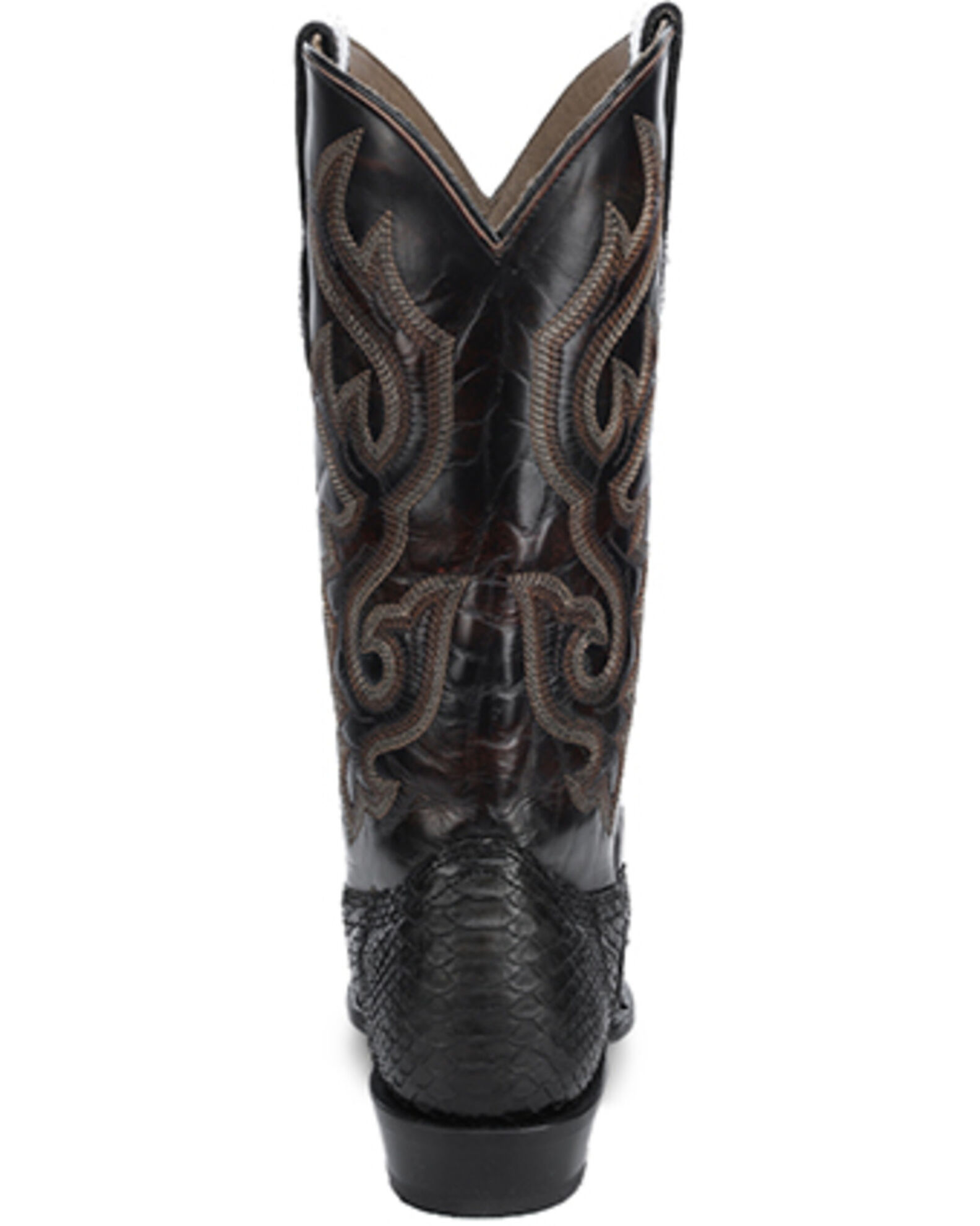 Image #4 - Corral Men's Exotic Python Western Boots - Snip Toe, Black, hi-res