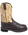 Image #2 - Justin Men's Superintendent Western Work Boots - Steel Toe, Brown, hi-res